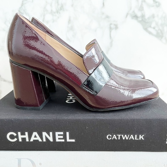 BNWT Franco Sarto Patent Block Heel Dress Loafer - Picture 3 of 10
